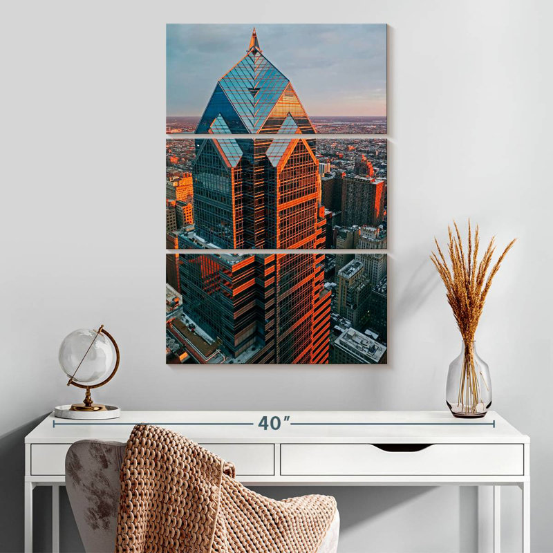 Lilie Liberty Place Skyscraper, 32" H x 20" W