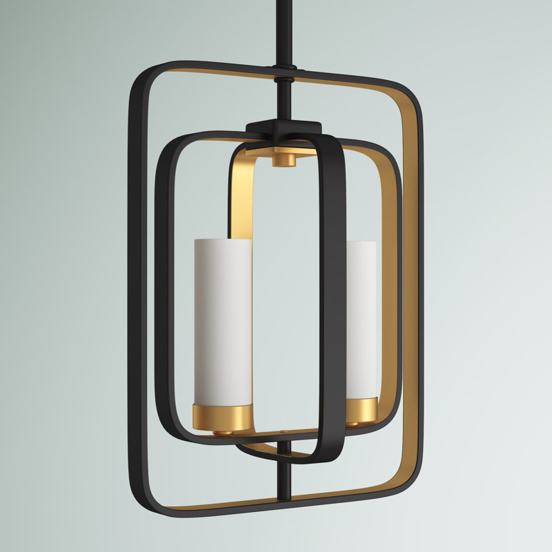 Iniguez 2 - Light Unique/Statement Pendant, Bronze Gold