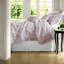Ensemble de literie romantique 5 pièces, polyester de qualité supérieure, motif floral chic pour très grand lit