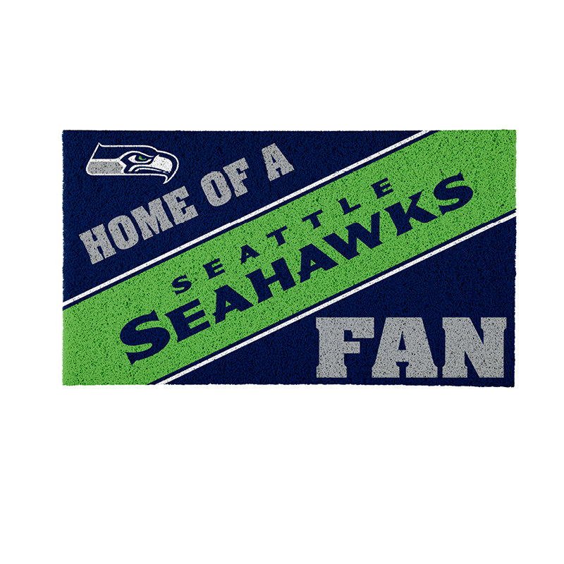 NFL Home of a Fan Team Color Outdoor Doormat, Seattle Seahawks
