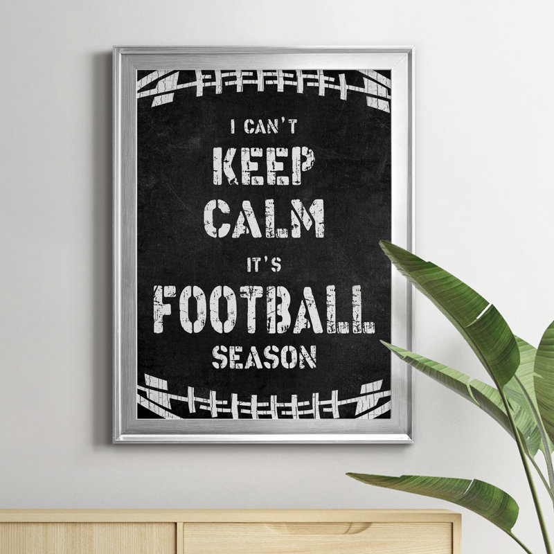 «Don't Keep Calm», art textuel sur toile, H 18,5 po x l 24,5 po x P 1,5 po, Argent