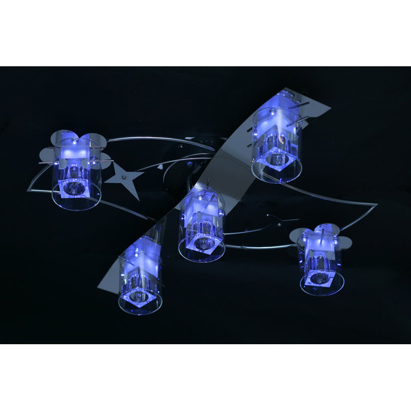 Watertown Glass Semi Flush Mount