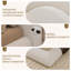 Base de lit grand nuage, cadre de lit plateforme tapissier en chenille moderne avec tête de lit à oreilles incurvée, conception de coussin moelleux épais, mobilier de chambre à profil bas, blanc, sommier non inclus-546296754-546296764