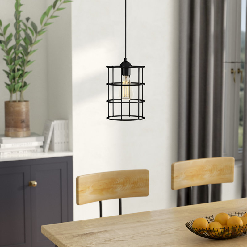 Luminaire suspendu cylindrique 1 lumière
