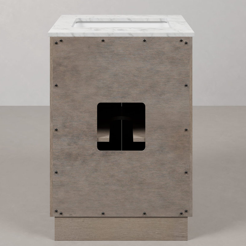 Hugo 24'' W Single Vanity, Chrome