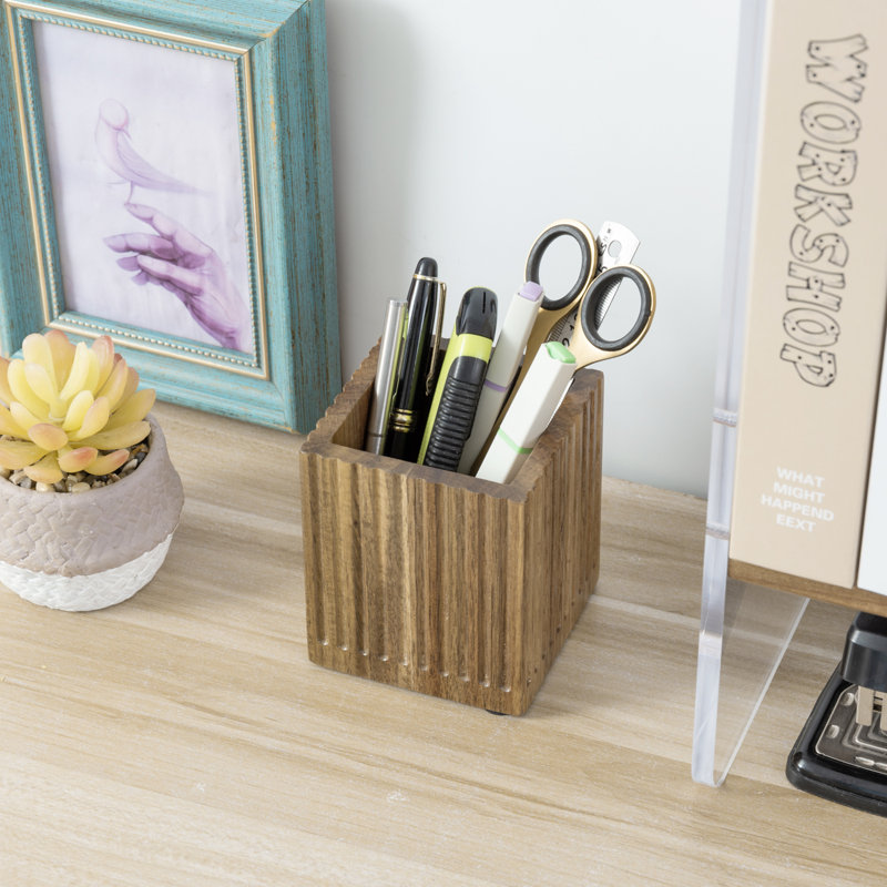 Solid Wood Pen Holder