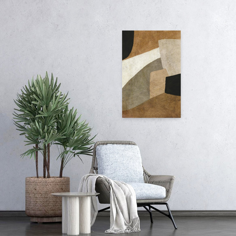 Art contemporain abstrait géométrique contemporain, H 24 po x l 16 po