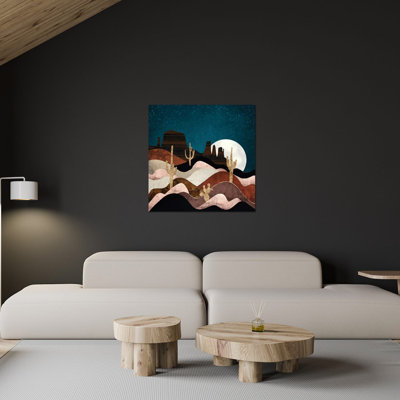 Impression d'étoiles du désert sur verre acrylique