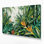 Art mural sur toile vert forêt hawaïenne