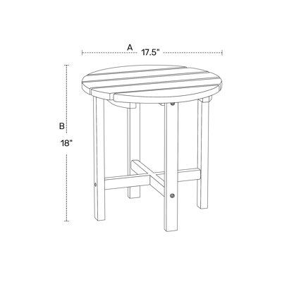 Table d'appoint d'extérieur Altura Adirondack
