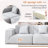 Modern L-Shaped Boneless Modular Compressed Foam Sectional-1645505994