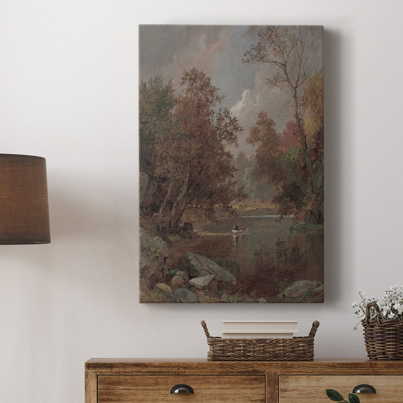 Paysage rétro XXXVII - galerie Cavas, H 48 po x l 32 po