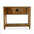 Rustic Solid Wood Console Table with 6 Drawers & Cabinet Storage