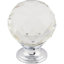 Clear Crystal 1 3/8" Diameter Round Knob