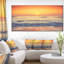 Yellow Cloudscape over Seashore - reproduction de photo sur toile tendue-19240210