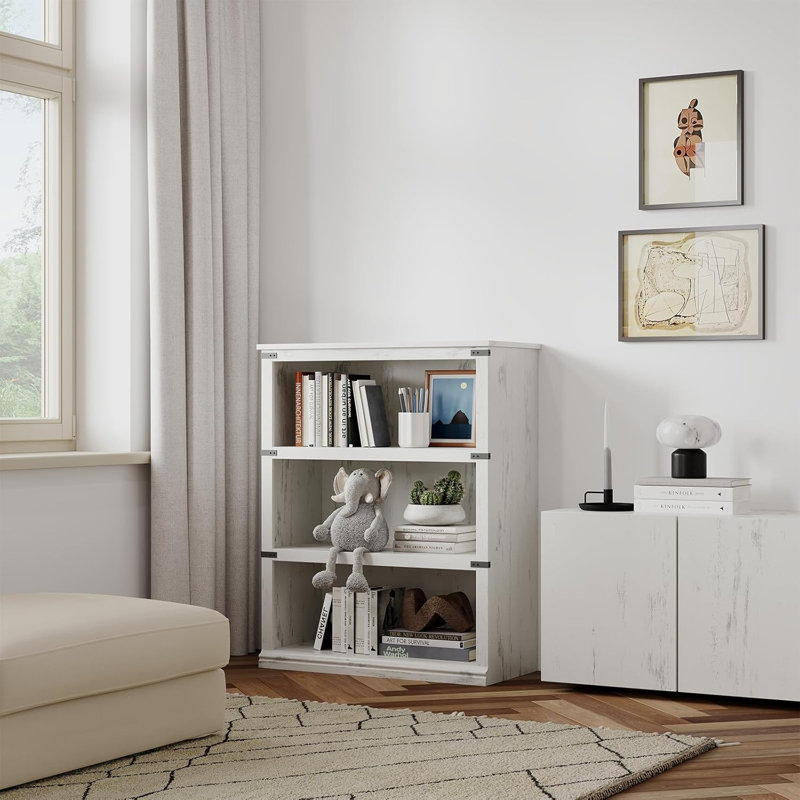 Bookcase, (3 Shelves) 101.5"H x 80"W x 30.5"D, White