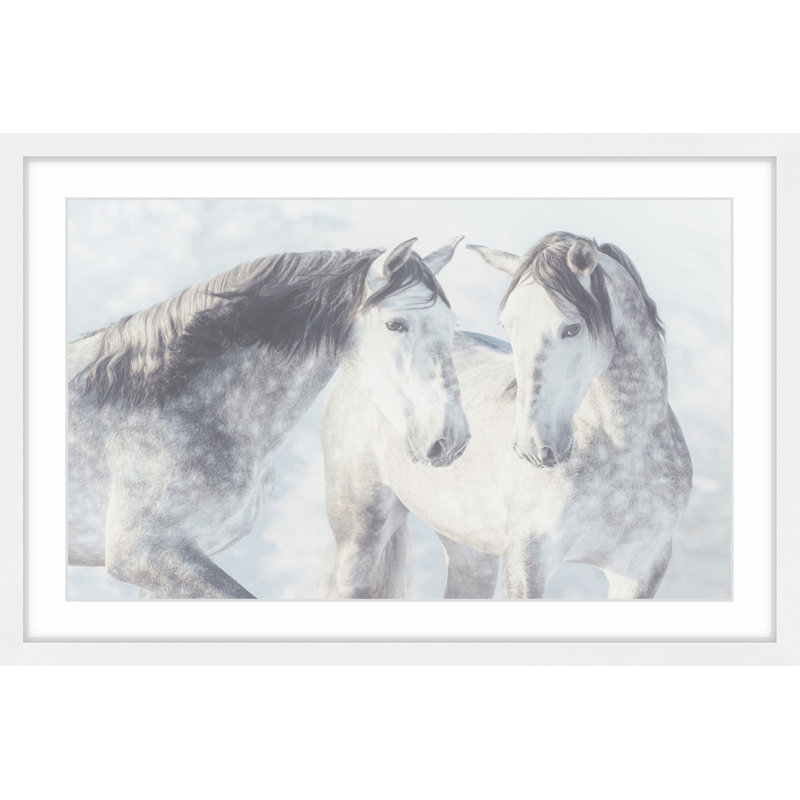 «Twins With Spots», reproduction d'art encadrée, H 30 po x l 45 po x P 1,5 po