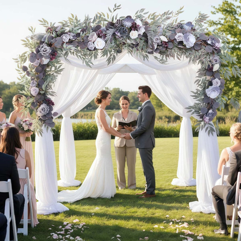 Guirlande de feuilles de saule d'eucalyptus artificiel 5,9 pi avec fleurs, chemin de table avec fleurs roses, centres de mariage fabriqués à la main