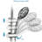 5 Inch Exposed Pipe Shower System With Hand Shower Wall Mounted Complete Shower Faucet Kit Stainless Steel Shower Trim Kit With Slider Bar-126709505