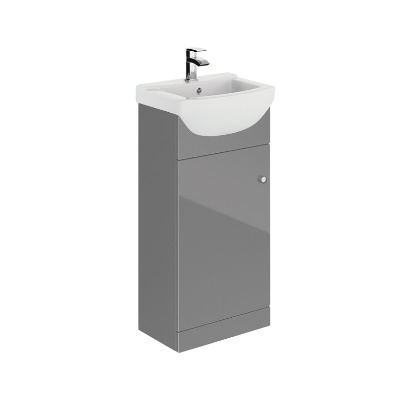 Ikoma 450mm Free-standing Single Vanity Unit, Grey