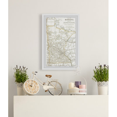 Minnesota Outline - cadre photo, impression