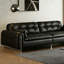 Canapé modulaire noir en similicuir-1178918537
