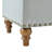 Multipurpose Grey Linen Stool - Extra Seating & Storage Option Sideboard Versatile Solution