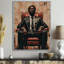 Figurine murale afro-américaine «Man sur son trône»-576345168-576345170