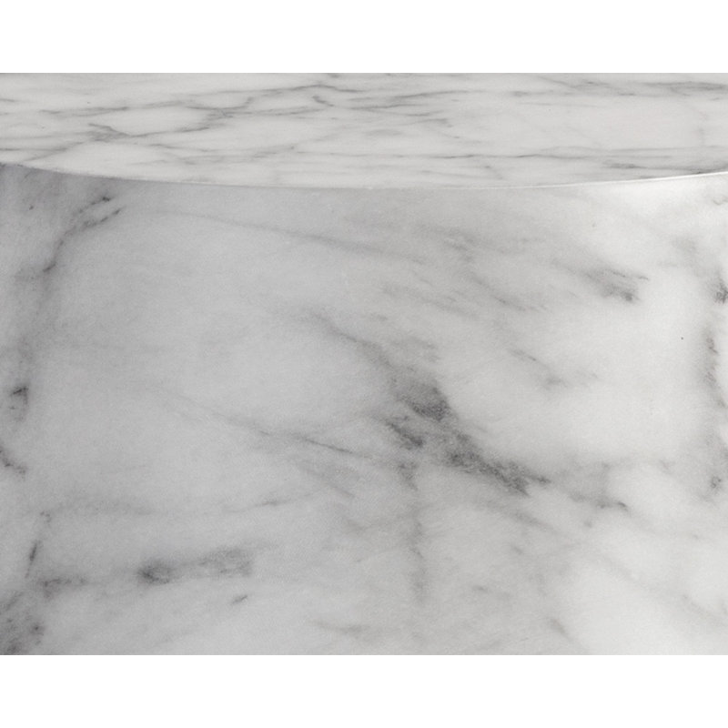 End Table, White Marble