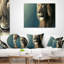 Lion avec look sérieux - Coussin décoratif à imprimé animal