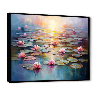 «Monets Water Lily Pond Reflections 1 - Lake», art mural