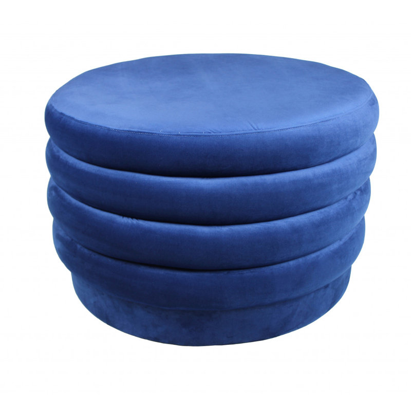 Repose-pieds 31 po, Velours bleu