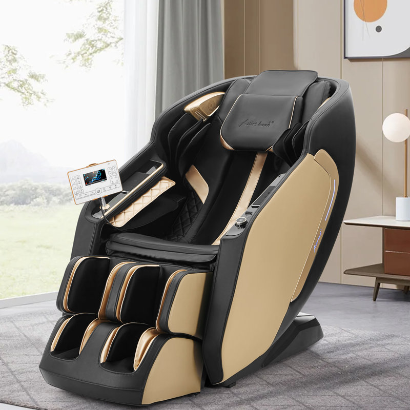 Latitude Run® Extra Wide Seat Zero Gravity Massage Chair With Ai Voice Control, Sl Track Reclining Full Body Massage Chair