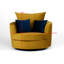 Laci Velvet Swivel Armchair-481397583