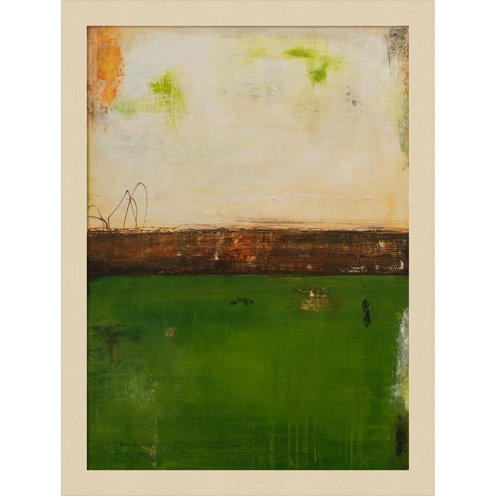 Forest Hill Trail by Mauro Wood Framed Wall Art Print, Brown, 17" H x 13" W