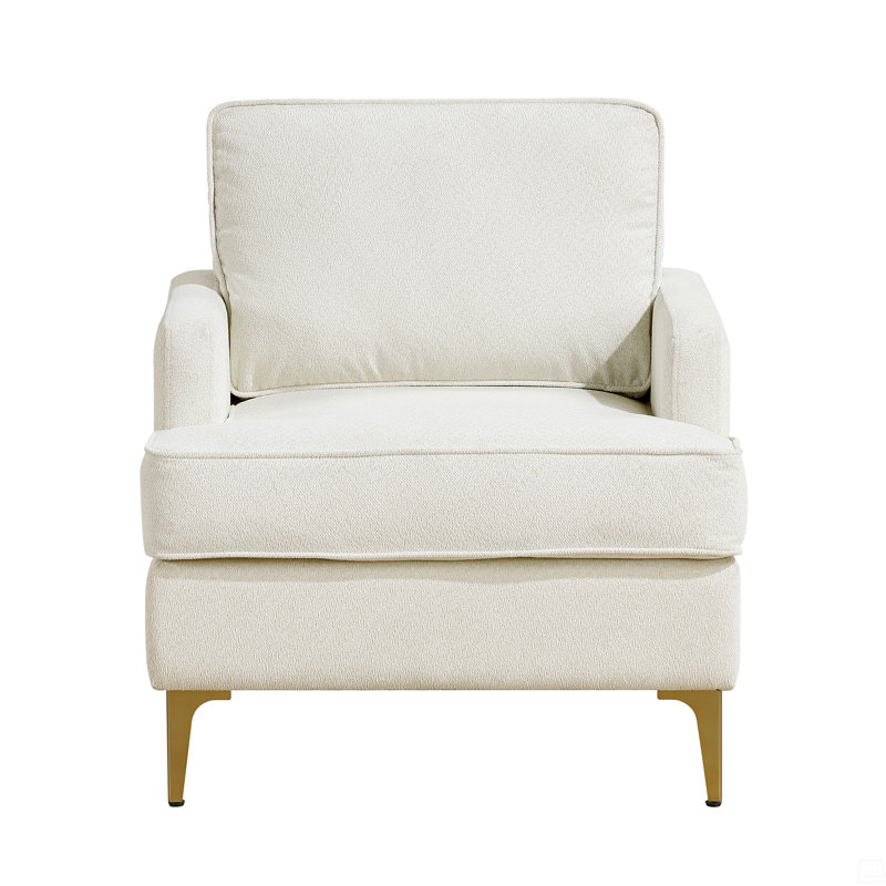 Chaise d'appoint 1pc Chenille, Beige