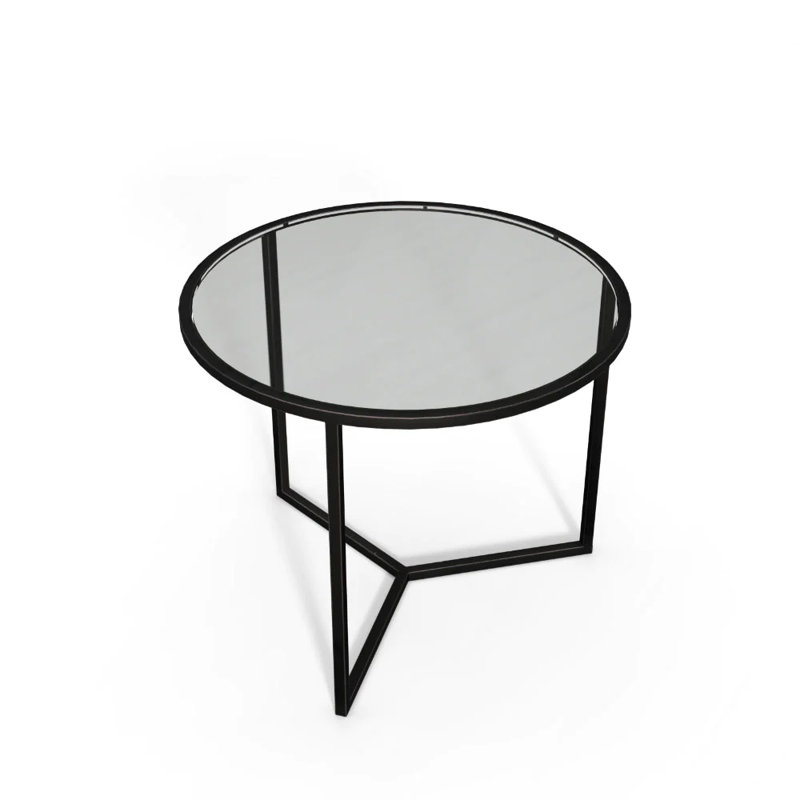 Mireyli Glass Top End Table