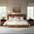 King Bed Frame With Headboard, Mid Century Modern Fluted Platform Bed, Boho Wooden Bed Base No Box Spring Needed-1785705775-1785705771