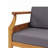 4-Piece Sofa Set, Dark Gray
