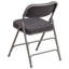 Premium Curved Triple Braced & Double Hinged Fabric Upholstered Metal Folding Chair-99820233-99820279