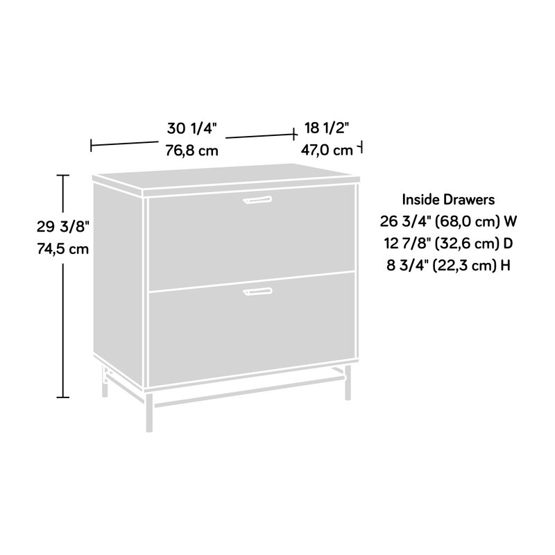 Mercury Row® Hanner 30.236'' Wide 2 -Drawer File Cabinet & Reviews ...