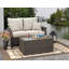 Coffre de terrasse en osier brun Jackson