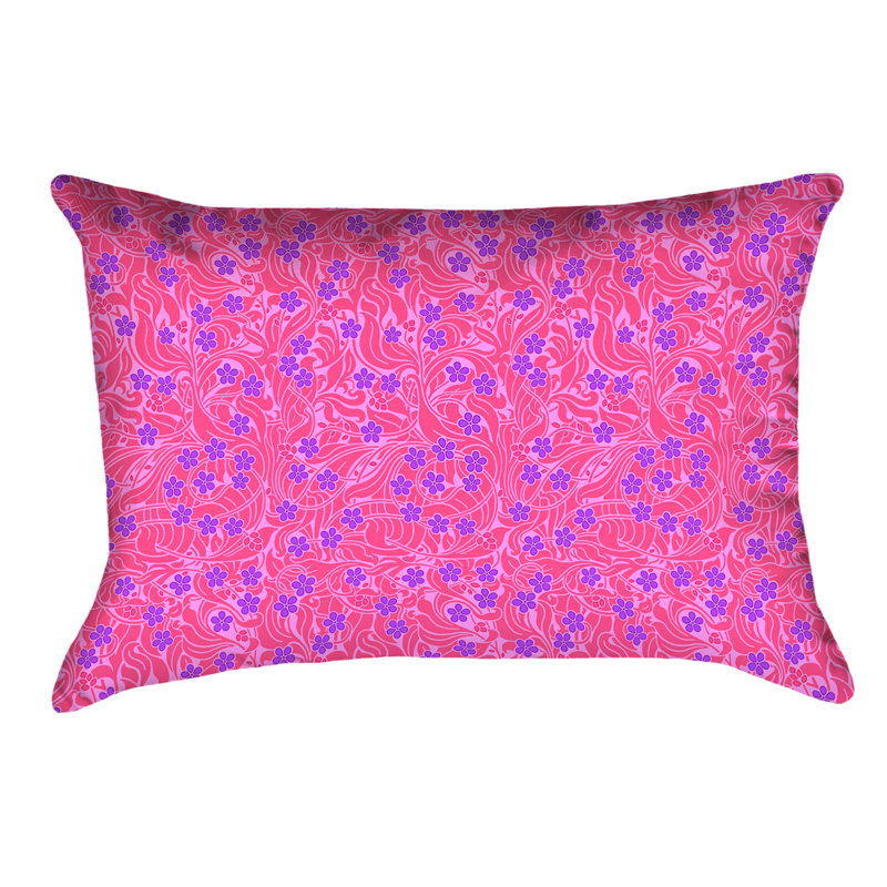 Coussin Katelyn Elizabeth, Rose / Mauve, Simili suède