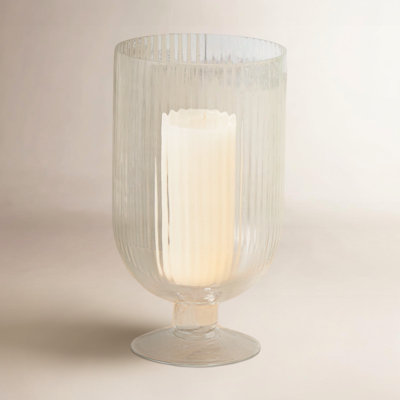Perry Glass Hurricane Candle Holder