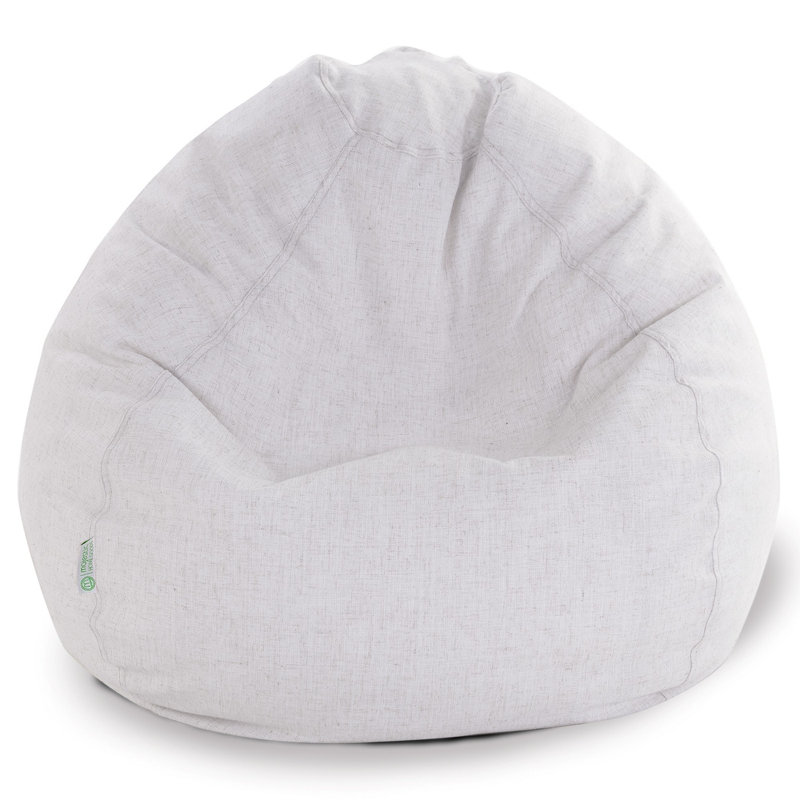 Fauteuil à billes standard, H 23 po x l 35 po x P 35 po, Magnolia, Mélange de lin