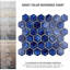 Carreau de mosaïque en porcelaine pour plancher et mur Hex 10-7 / 8 "x 12-5 / 8" Hudson-2058317016