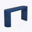Console incurvée à rayures verticales distinctives, parfaite pour rehausser la décoration intérieure et ajouter de la fonctionnalité