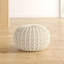 Wollano 50cm Wide Tufted Round Pouf Ottoman-32085793
