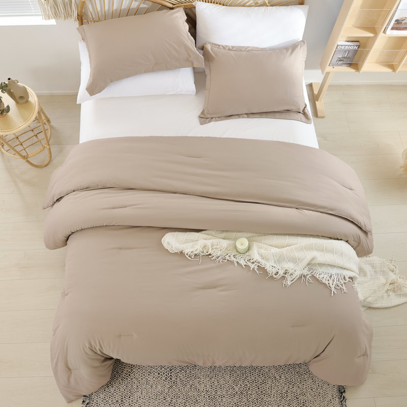 Ensemble d'édredon Fluffy 7 pièces-Ensemble de literie pour édredon toutes saisons avec drap-housse, drap plat, taies décoratives, taies d'oreiller