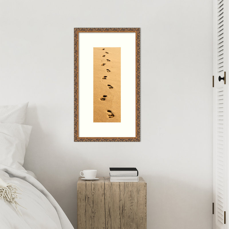 Impression sur bois encadrée, Bronze Antique, 30 x 17